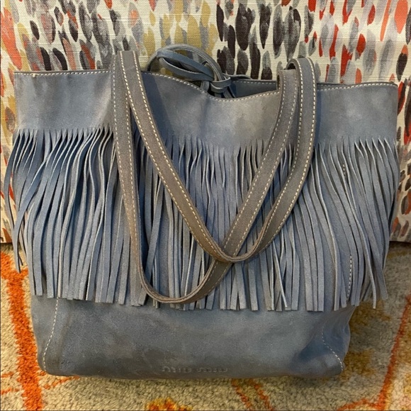 *Vintage* Miu Miu Suede Fringe Bag - Picture 3 of 7